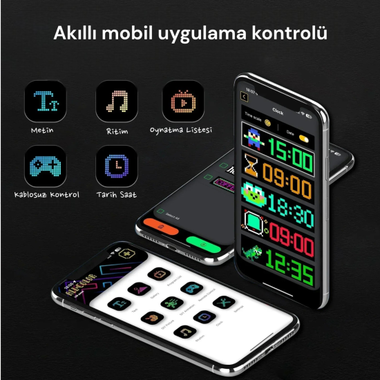 Esnek Matrix LED Panel (Mobil Uygulama Kontrollü - Kolay Montaj)