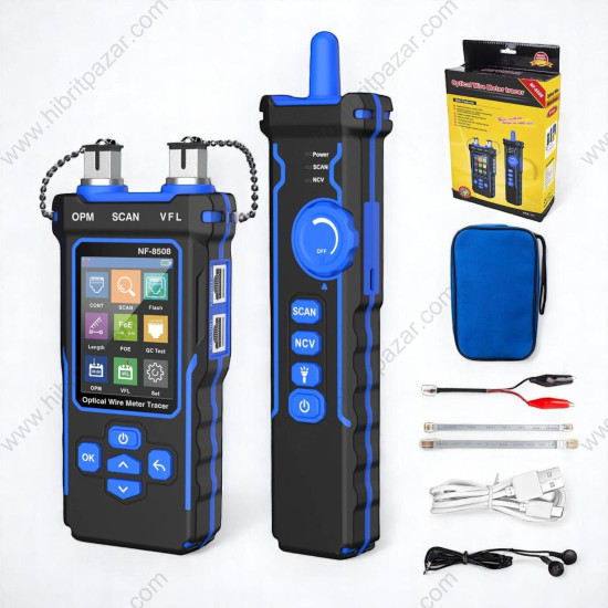 Noyafa NF-8508 Çok Fonksiyonlu Fiber Optik ve Ağ Kablosu Test Cihazı