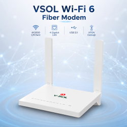 VSOL V2804AX30T-H AX3000 Wi-Fi 6 XPON Fiber Modem